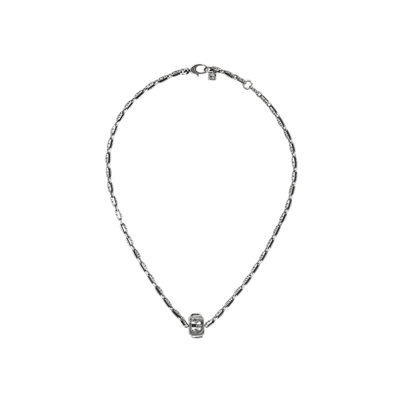Gucci Silver G Cube YBB550926001 Necklace