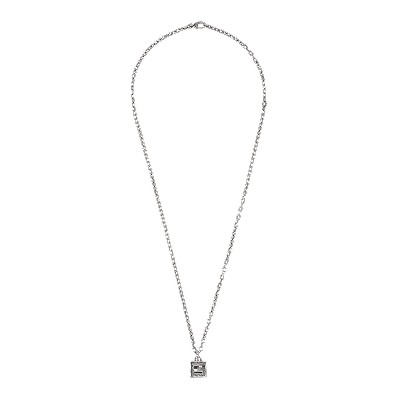 Gucci Silver G Cube YBB552768001 Necklace