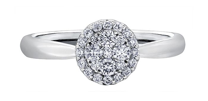 Maple Leaf Diamonds Estoria R30239WG/33 Ladies Engagement Ring