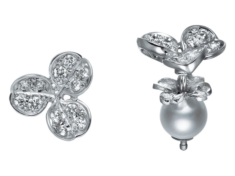 Mikimoto Fortune Leaves MEQ10058ADXW Earrings