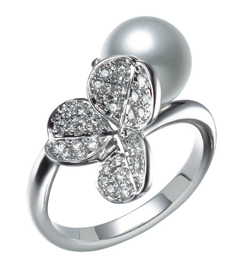 Mikimoto Fortune Leaves MRQ10023ADXW Fashion Ring