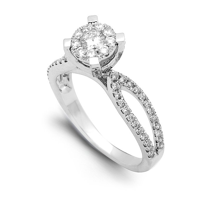 Monaco Collection Engagement Ring AN686-W Women's Engagement Ring