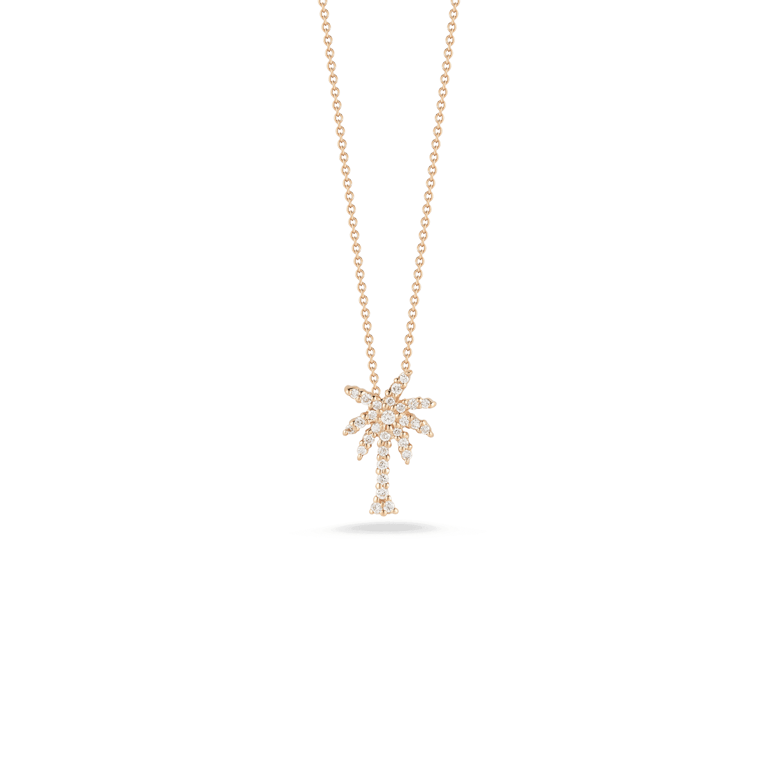 Roberto Coin TINY TREASURES SMALL DIAMOND PALM TREE NECKLACE