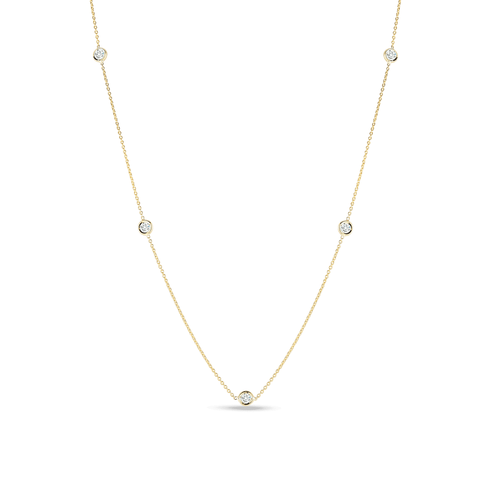 Roberto Coin DIAMONDS BY THE INCH 5 STATION NECKLACE