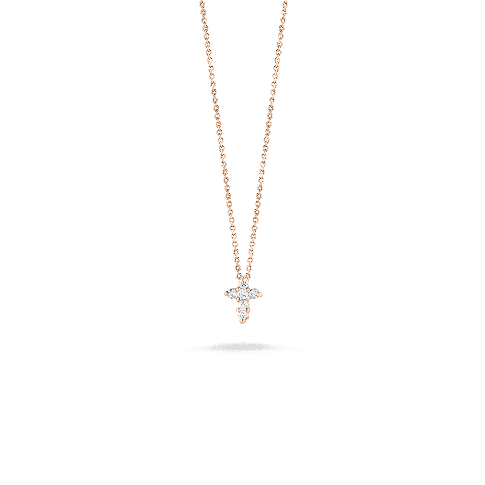 Roberto Coin TINY TREASURES DIAMOND BABY CROSS NECKLACE