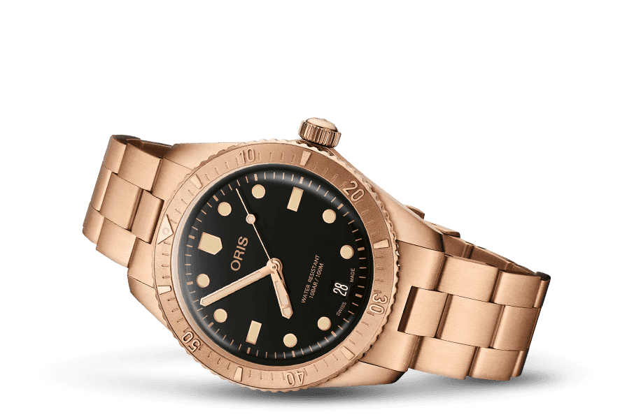 Oris Divers Sixty-Five Cotton Candy Sepia