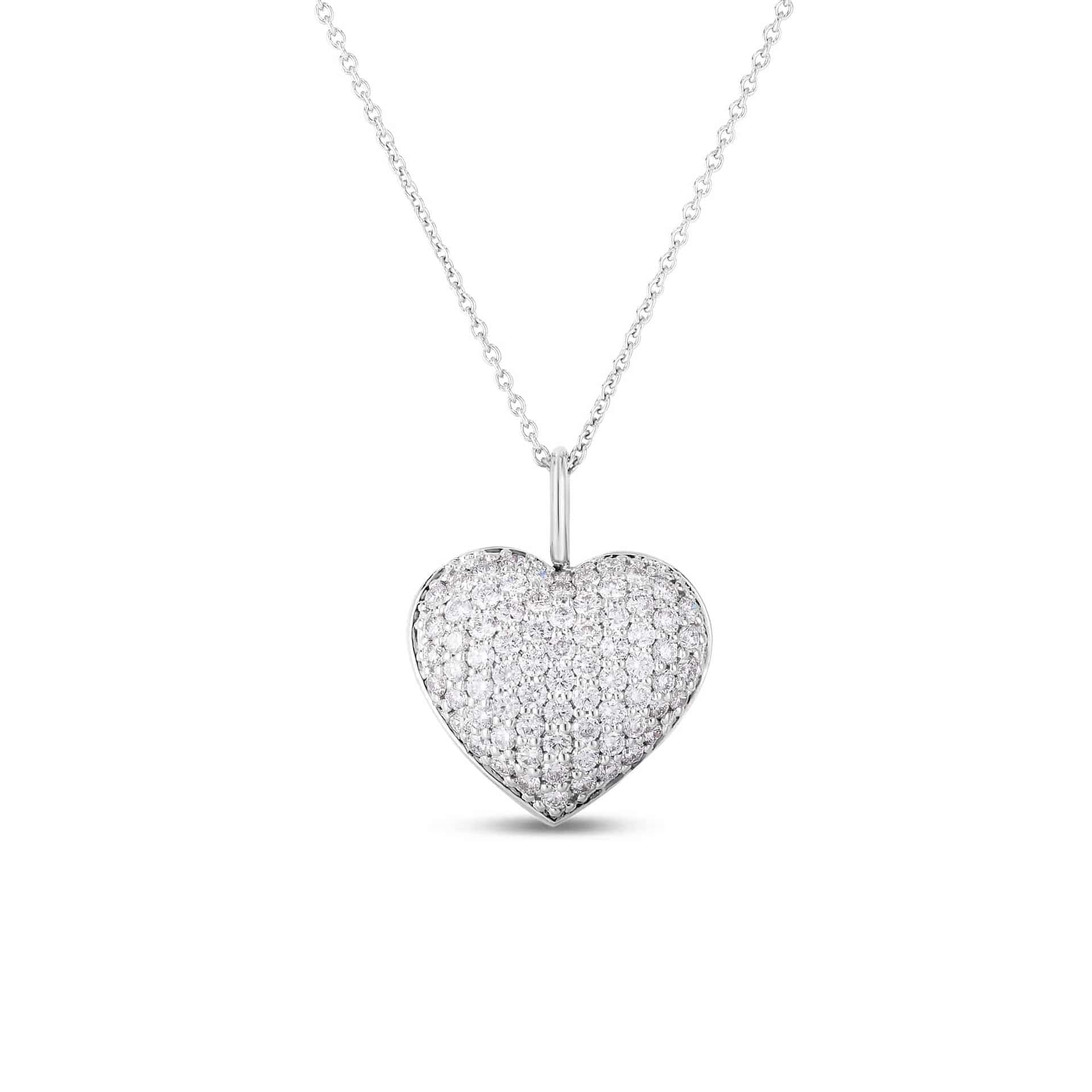 Roberto Coin DIAMOND HEART NECKLACE