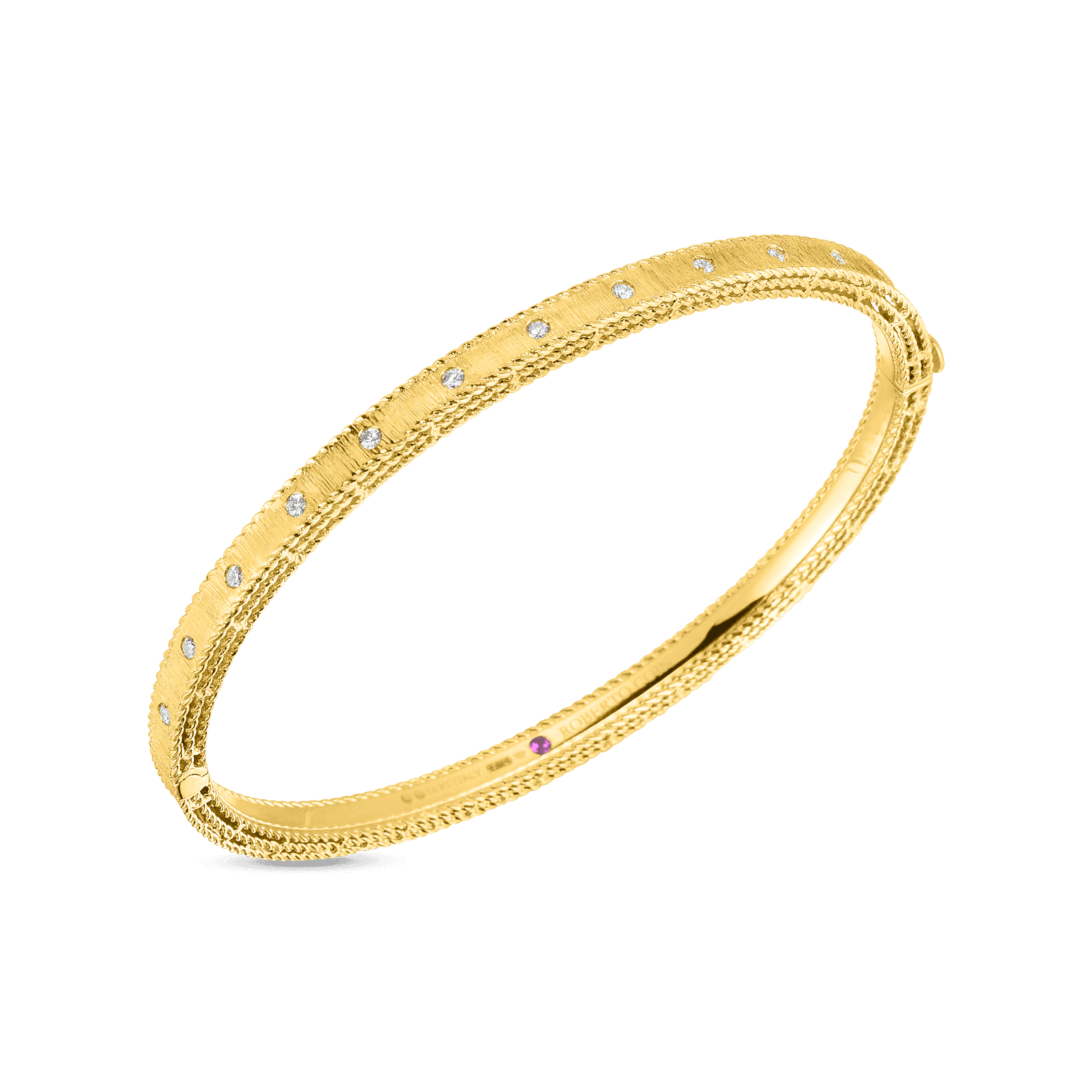 Roberto Coin PRINCESS DIAMOND SATIN BANGLE