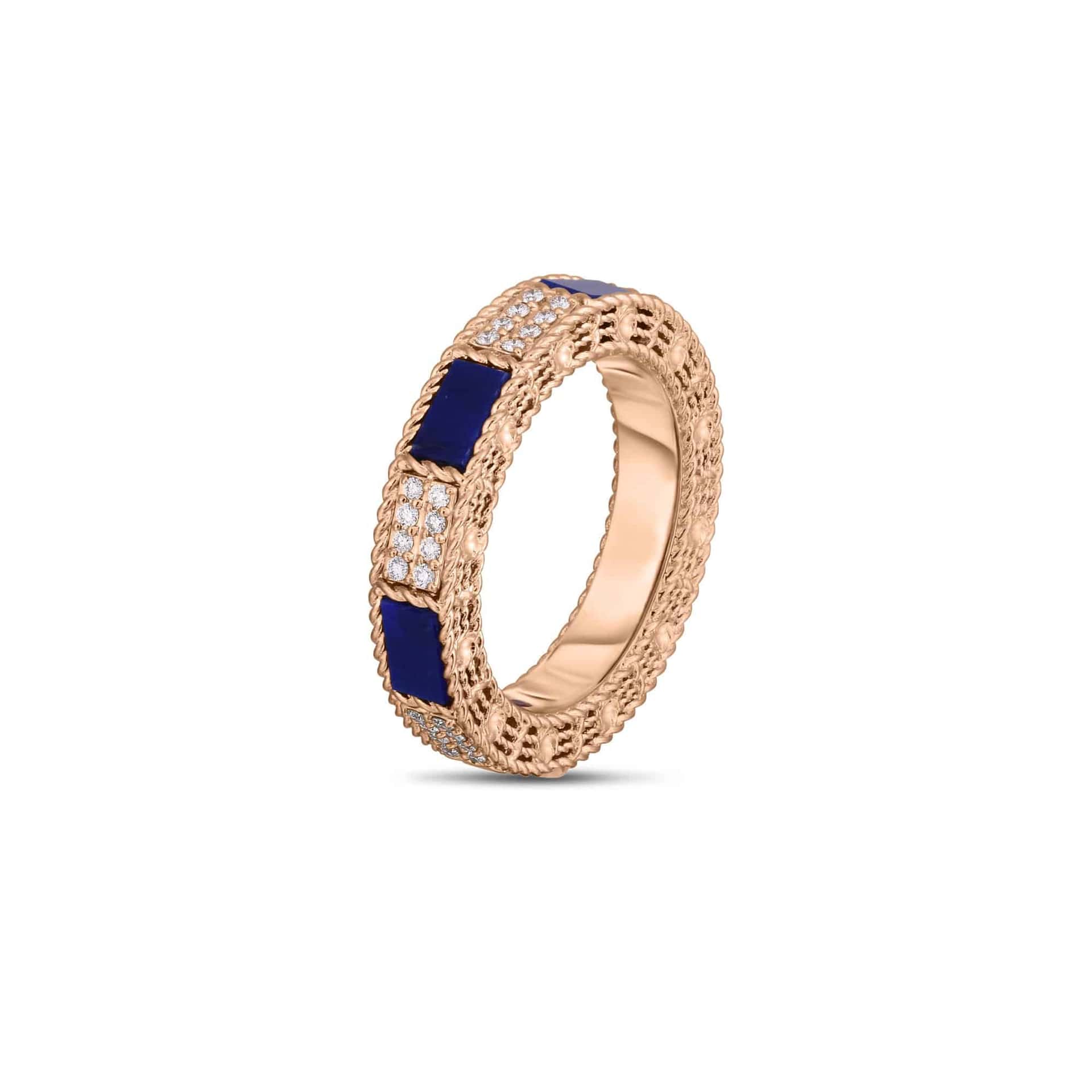 Roberto Coin BLUE LAPIS MOSAIC RING