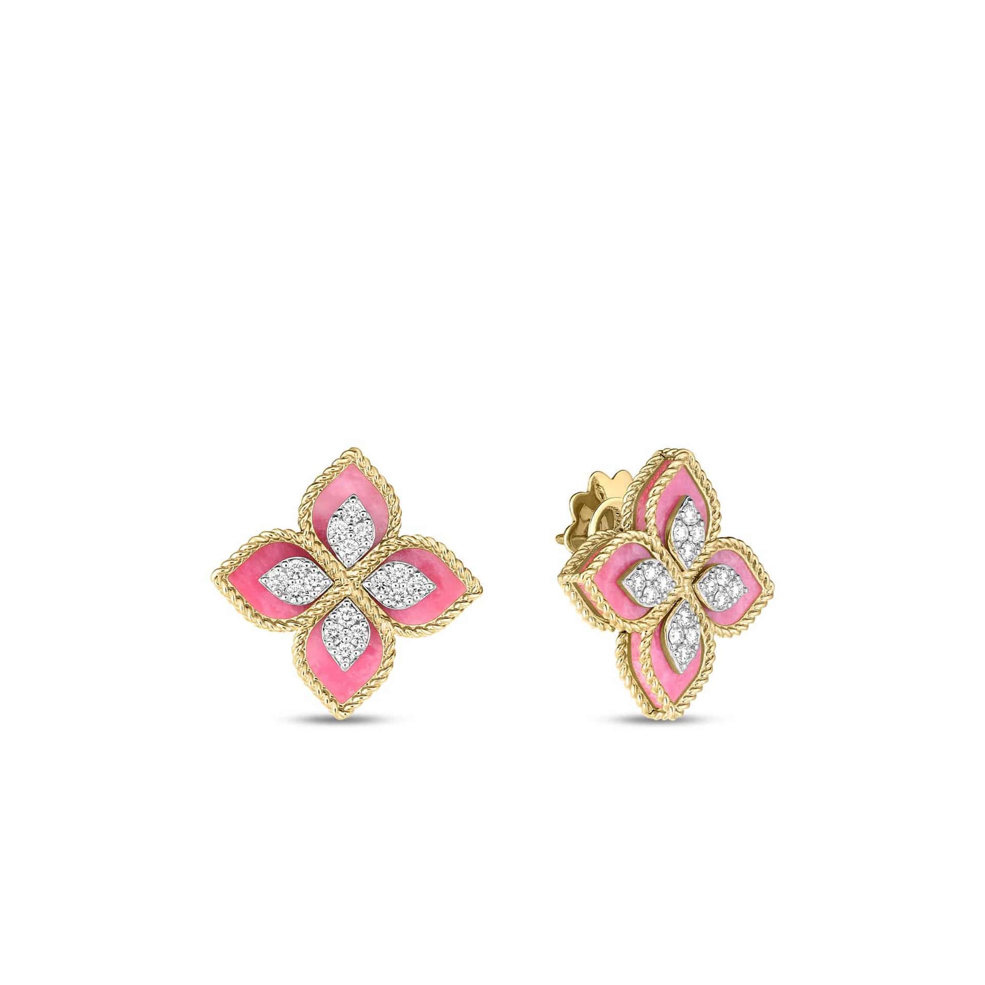 Roberto Coin VENETIAN PRINCESS RHODONITE EARRINGS