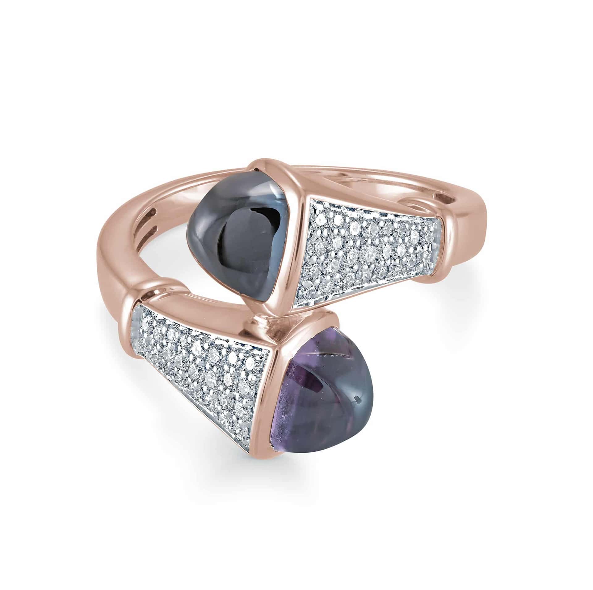 Monaco Collection Jardin Exotique Amethyst & Blue Topaz
