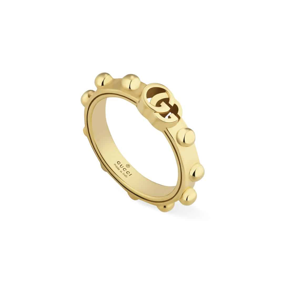 Gucci Fine GG Running Thin Ring in 18kt Yellow Gold