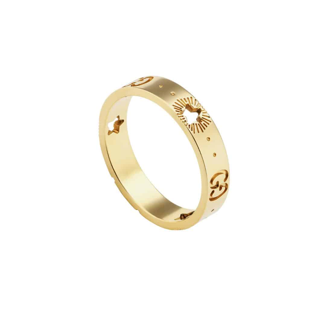Gucci Fine Icon Square Ring in 18kt Yellow Gold