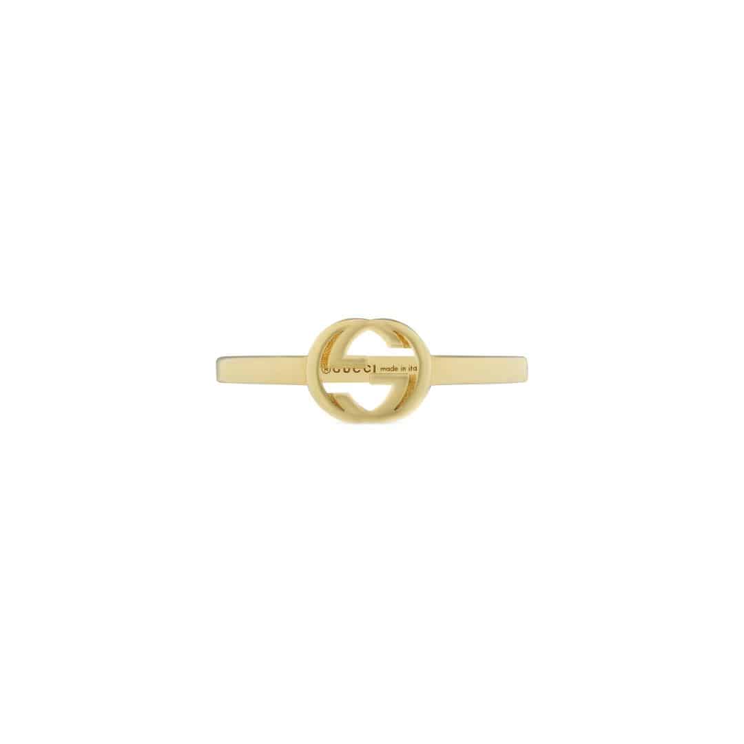 Gucci Fine Interlocking G Ring in 18kt Yellow Gold
