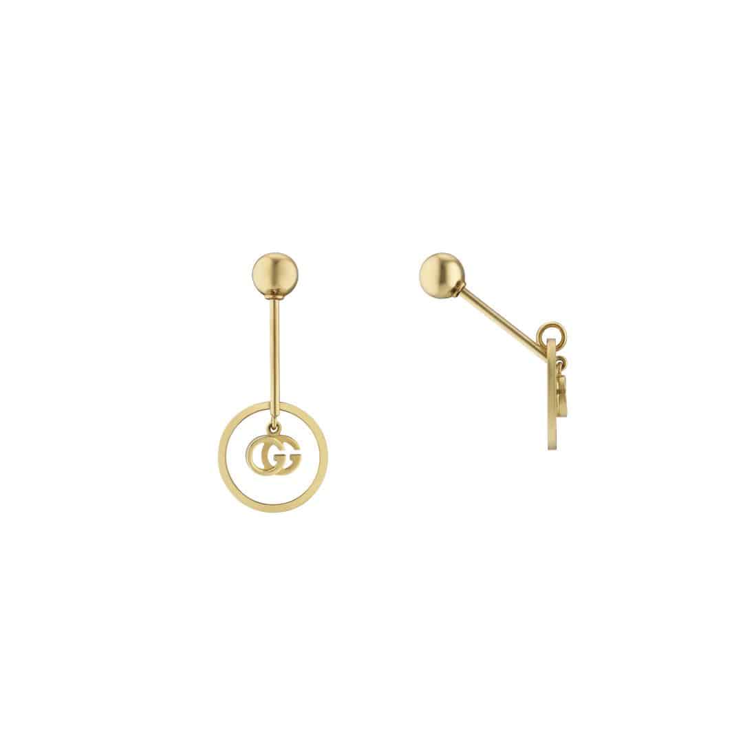 Gucci Fine GG Running Large Single Earring in 18kt Yellow Gold