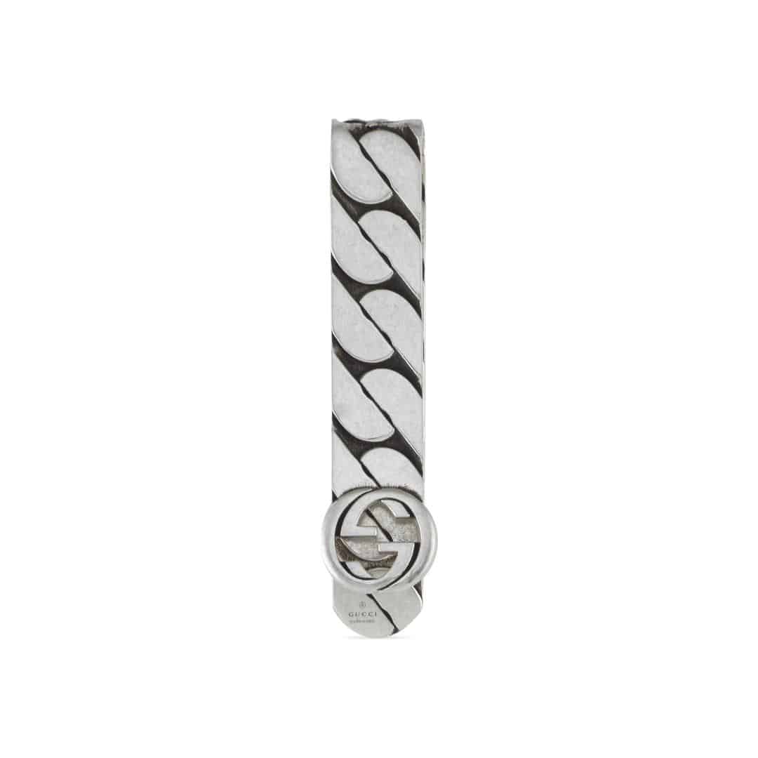 Gucci Silver Interlocking G Money Clip in Sterling Silver