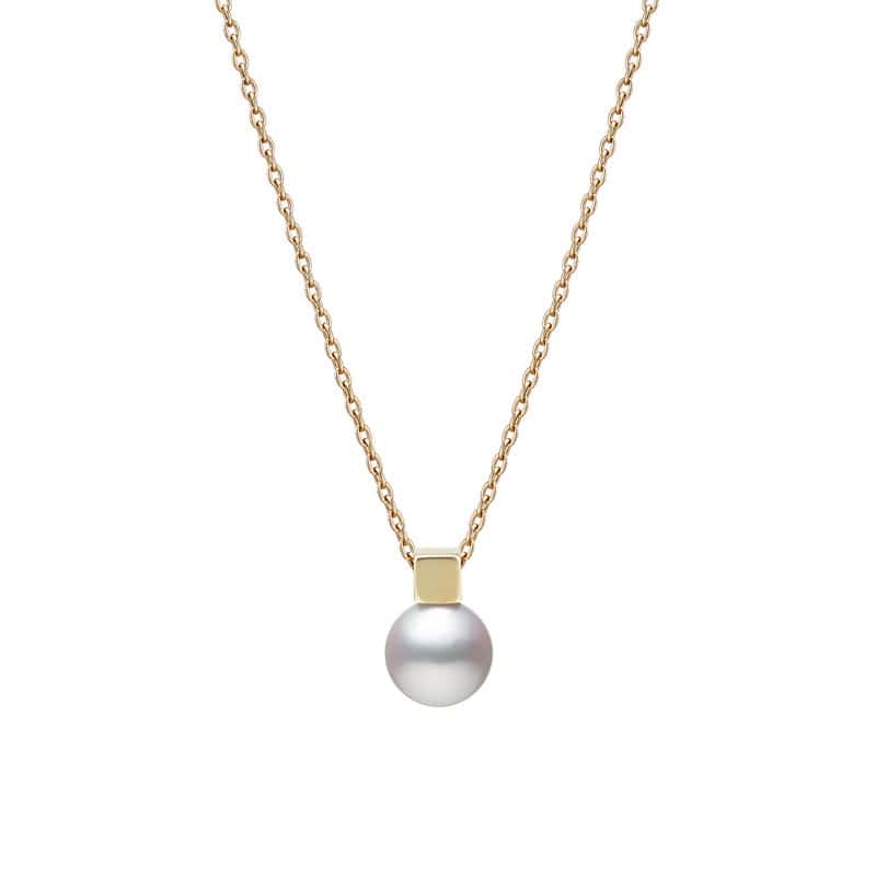 Mikimoto Akoya Cultured Pearl Pendant in 18K Yellow Gold
