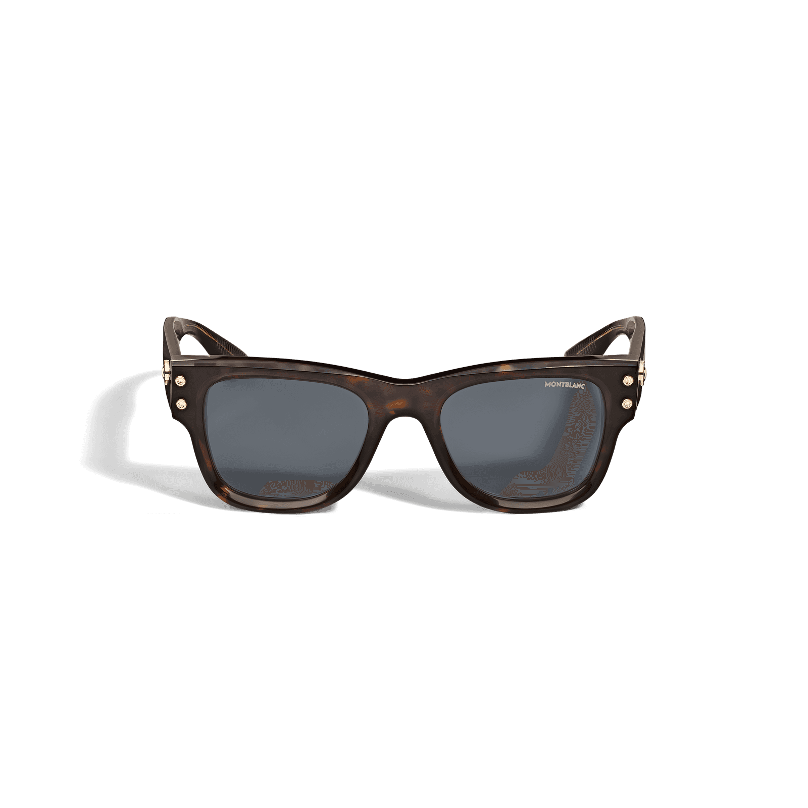 Montblanc Squared Sunglasses with Havana Coloured Acetate Frame