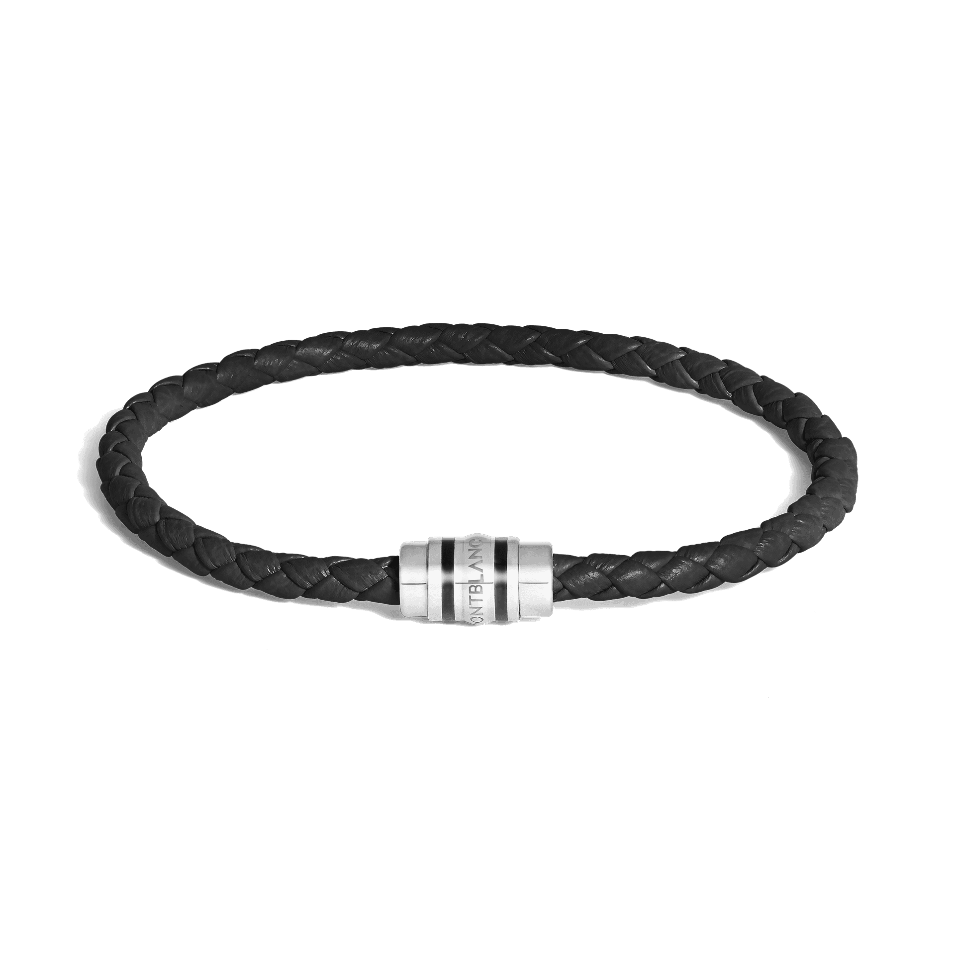 Montblanc 3 Rings Bracelet in Grain Leather
