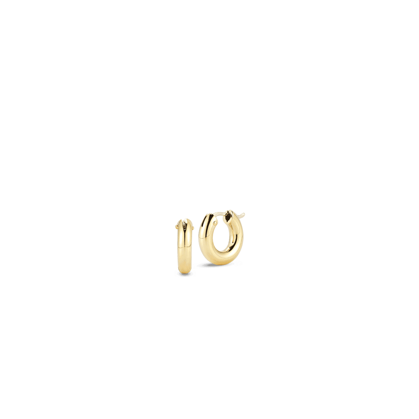Roberto Coin Designer Gold Small Round Hoop Earrings, 1/2