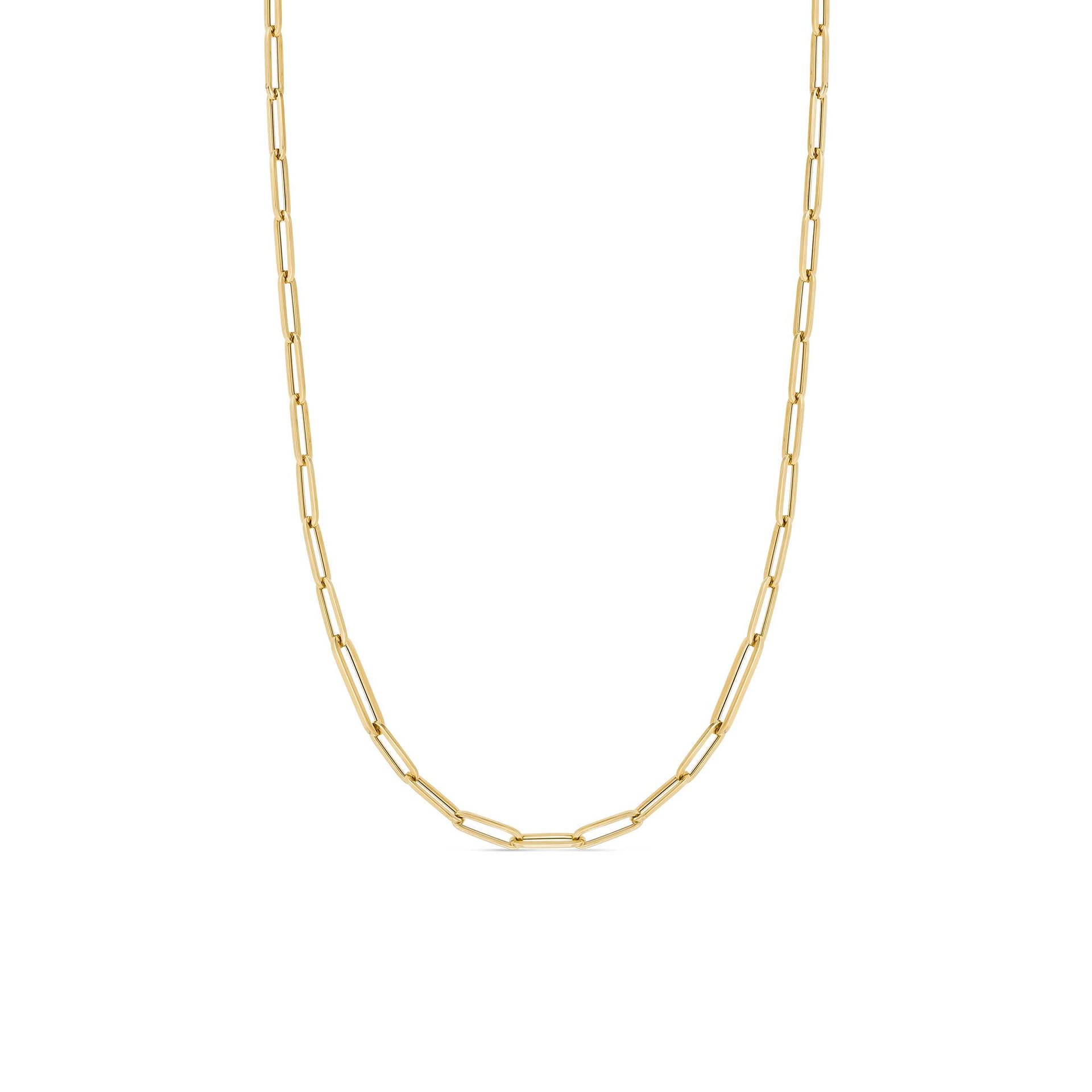 Roberto Coin ALT Paperclip Link Chain, 1/2