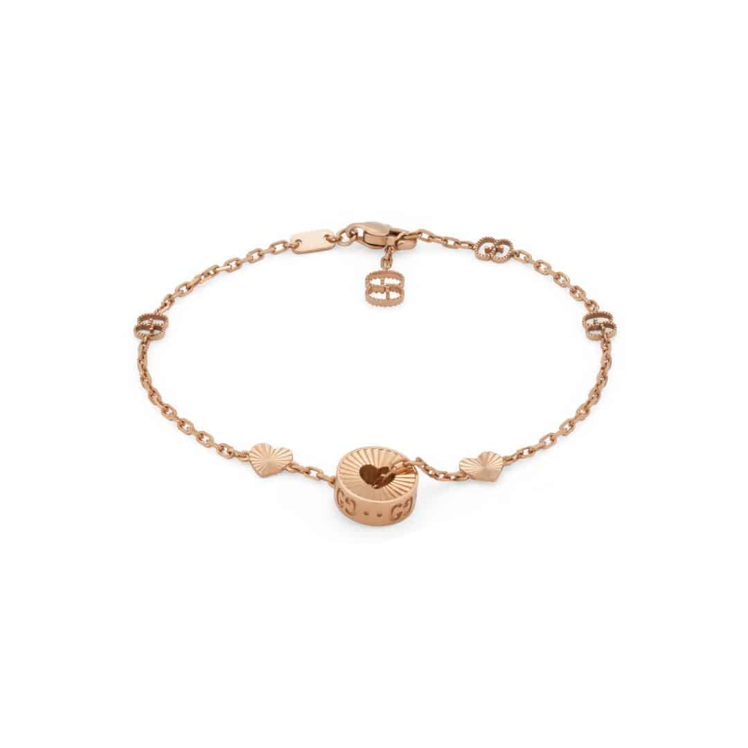 Gucci Fine Icon Charm Bracelet in 18kt Pink Gold, 1/5