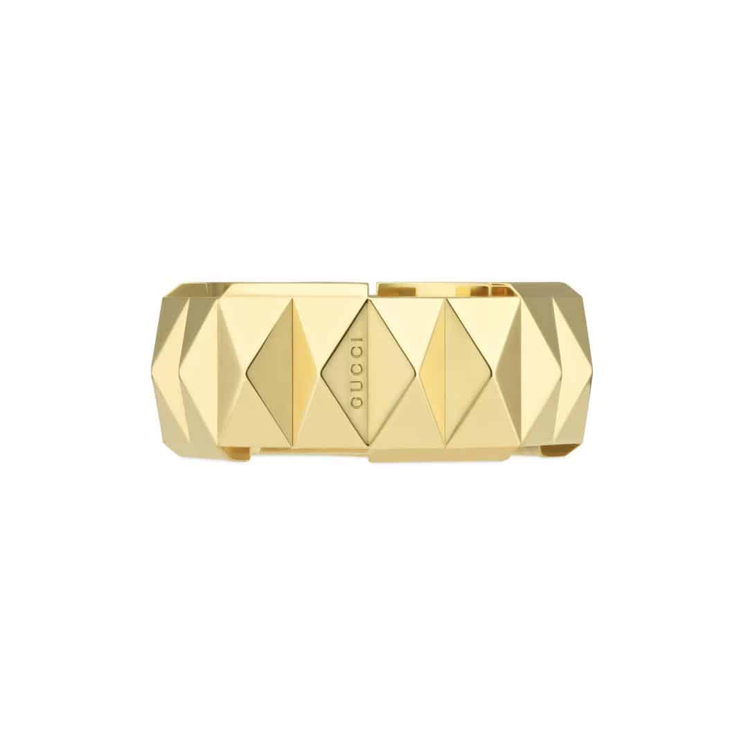 Gucci Fine Link to Love Band Ring in 18kt Yellow Gold, 1/5
