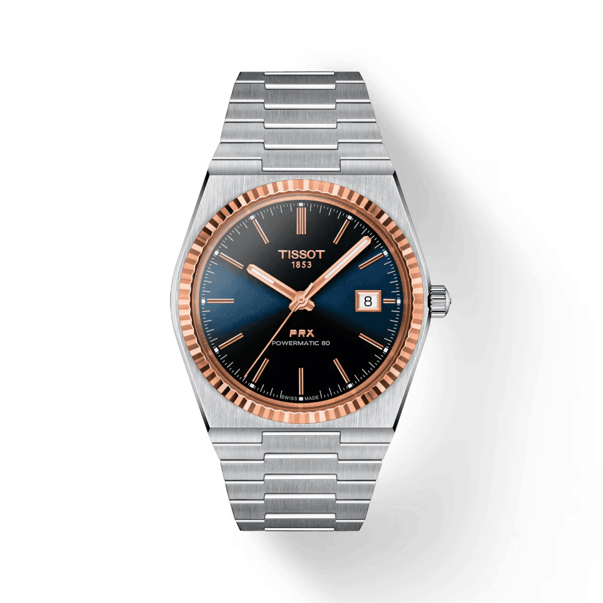 Tissot Tissot PRX Powermatic 80 Steel & 18K Gold Bezel, 1/4