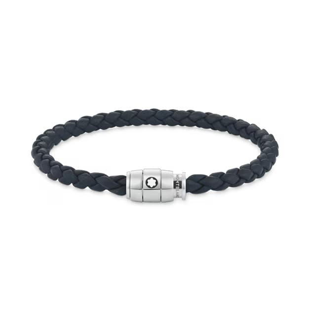Montblanc Bracelet Medium, Soft Leather, Avio Blue, 1/4