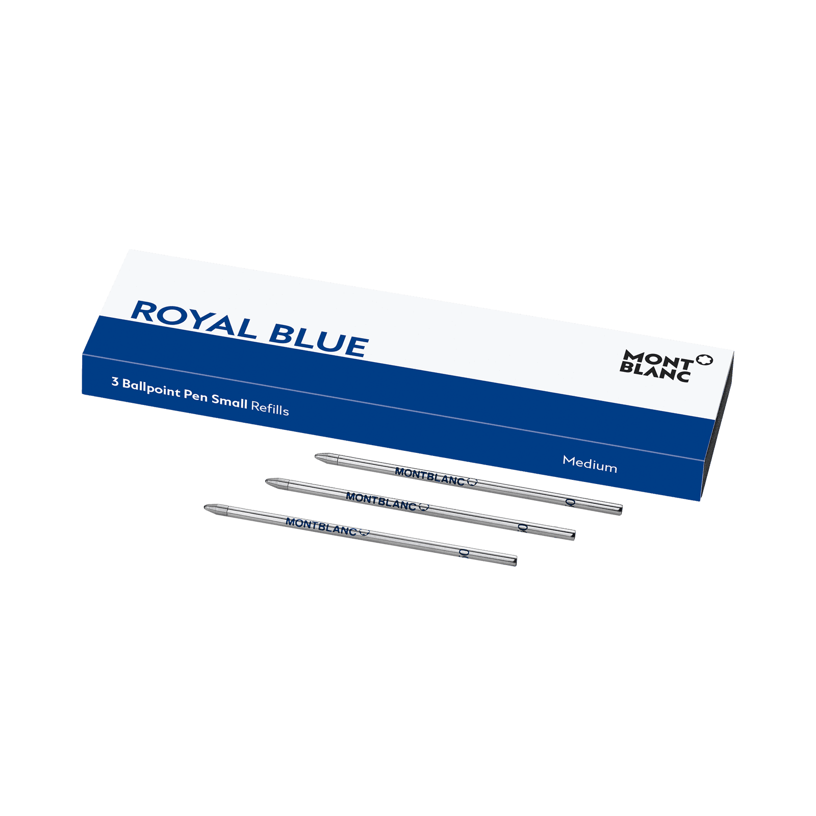 Montblanc 3 Ballpoint Small Refills, Royal Blue - Medium, 1/2