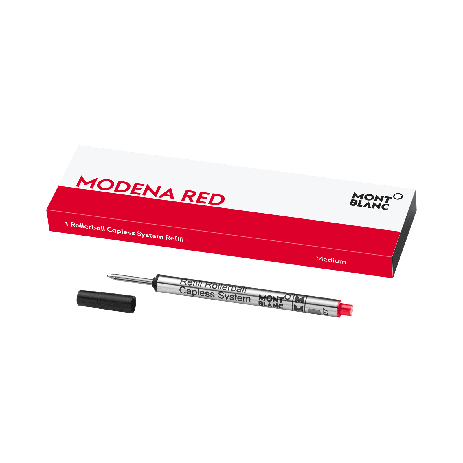 Montblanc 1 Rollerball Capless Refill, Modena Red - Medium, 1/2