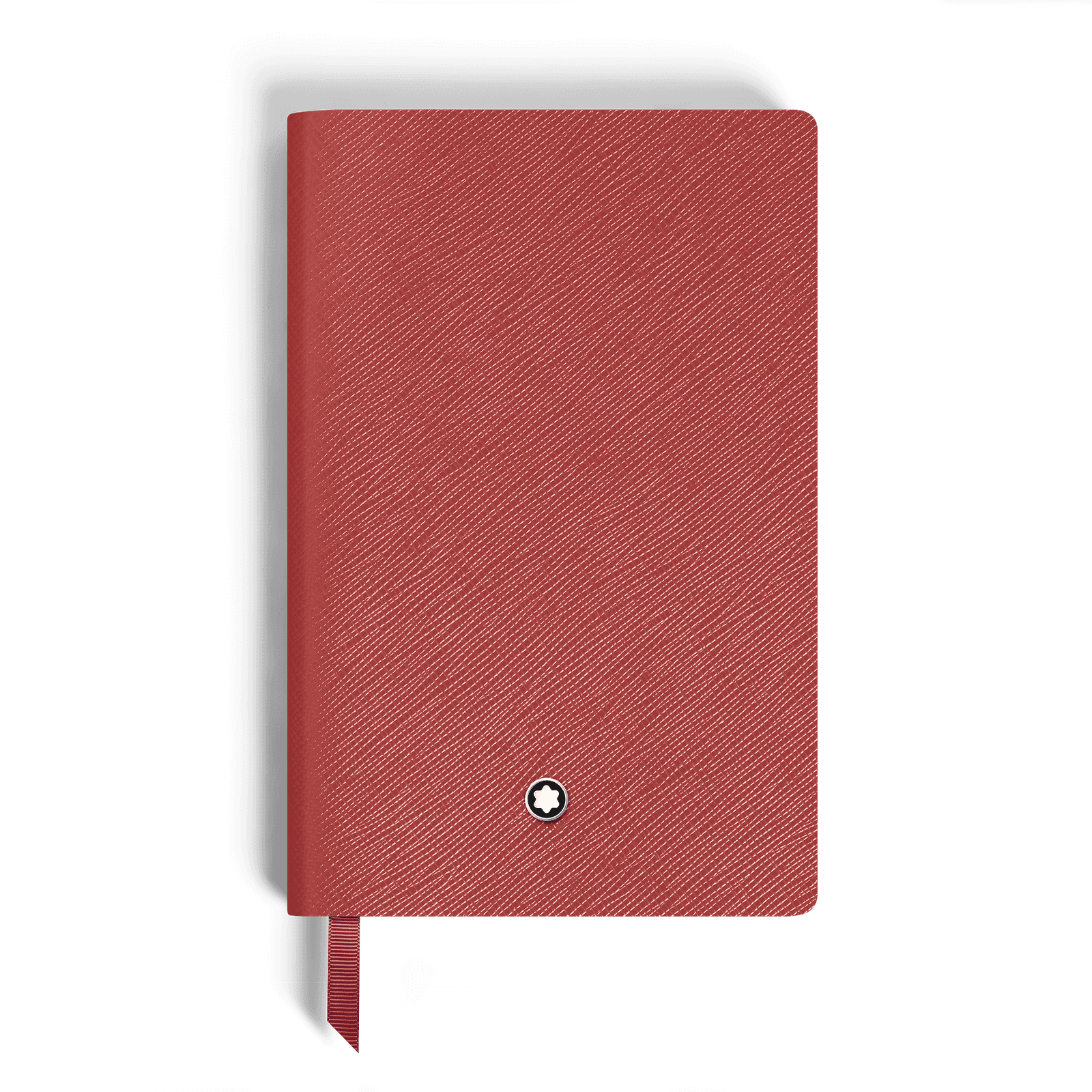 Montblanc Notebook Small, Brick Red Leather, Red, Lined Pages, 1/2