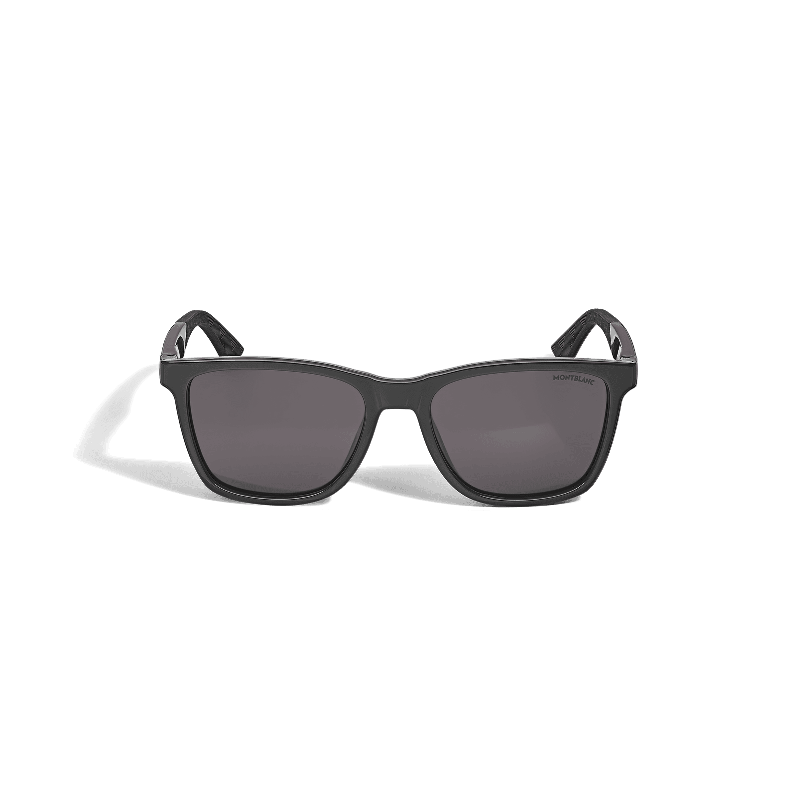 Montblanc Squared Injected Black Frame Sunglasses, 1/3