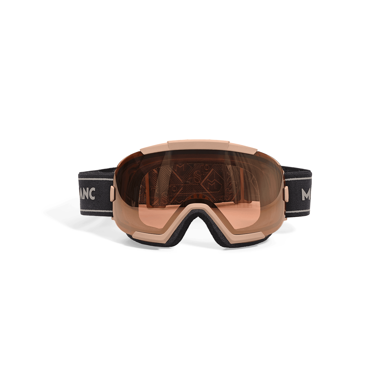 Montblanc Rectangular Ski Mask with Beige Injected Frame, 1/4