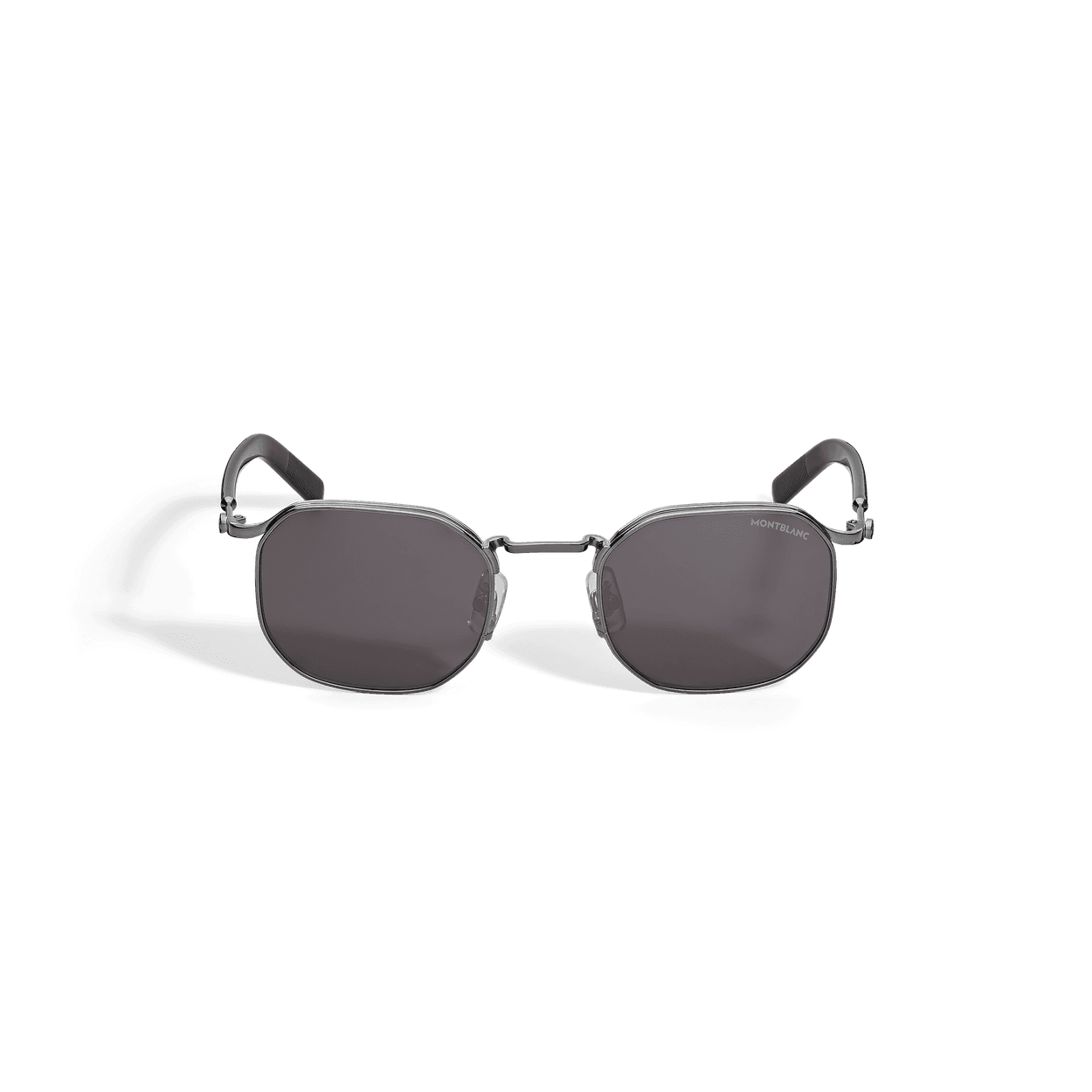 Montblanc Squared Sunglasses with Grey Metal Frame, 1/3