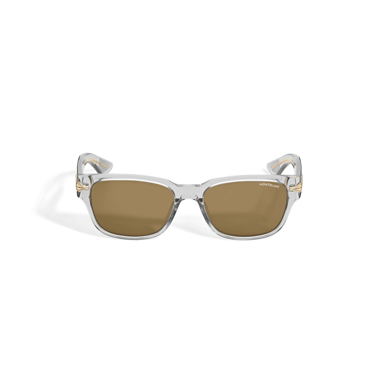 Montblanc Squared Sunglasses with Grey Acetate Frame, 1/4