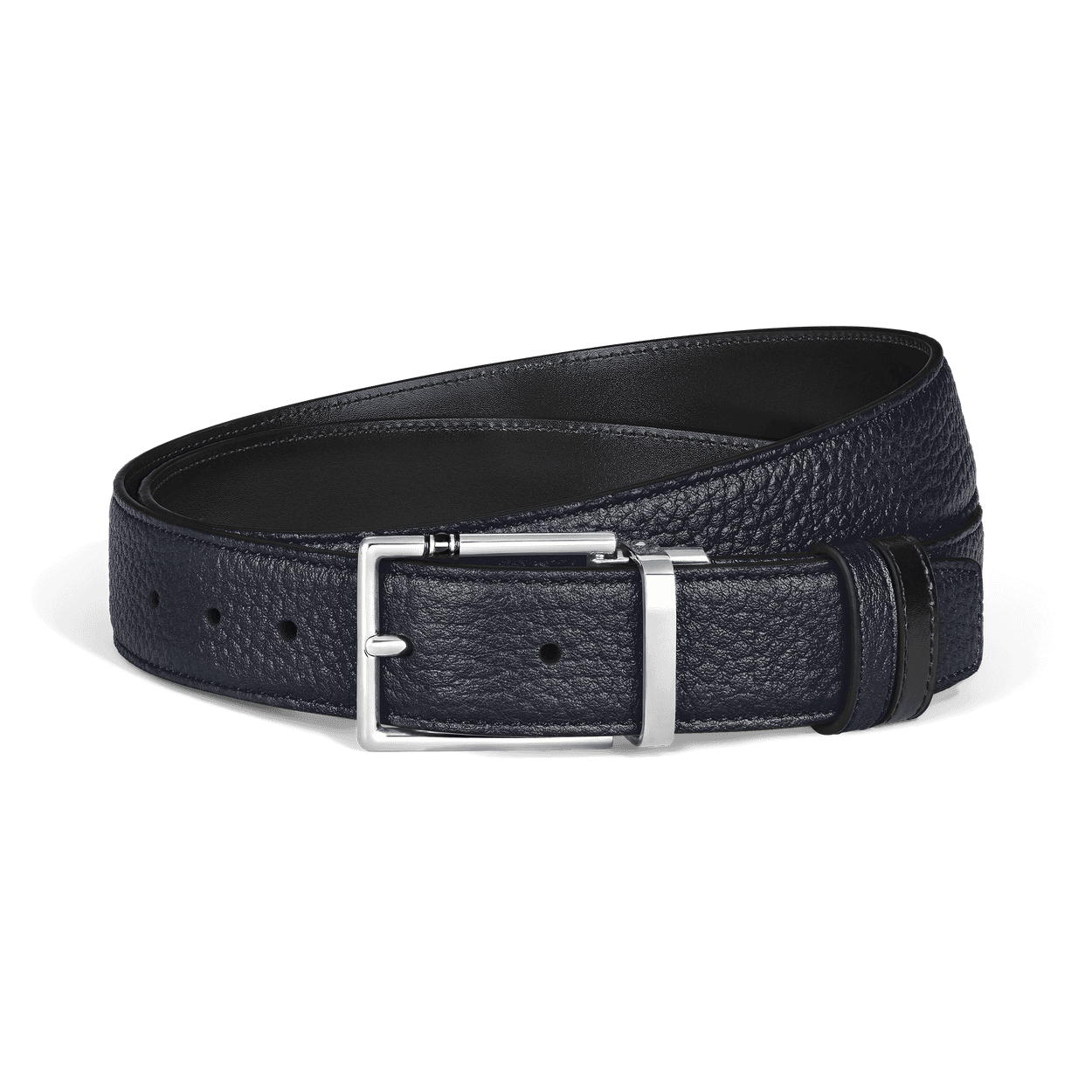 Montblanc 30 mm Reversible Belt in Grain Leather with Rectangular Meisterstück Buckle, 1/3