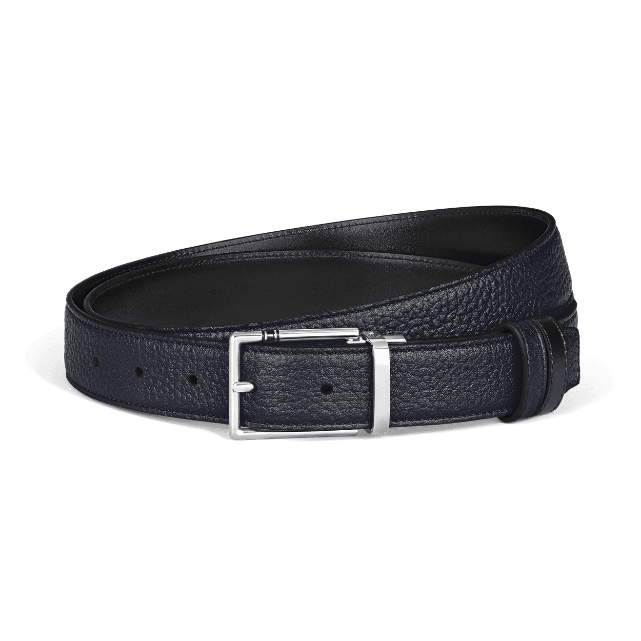 Montblanc 35 mm Reversible Belt in Grain Leather with Rectangular Meisterstück Buckle, 1/3