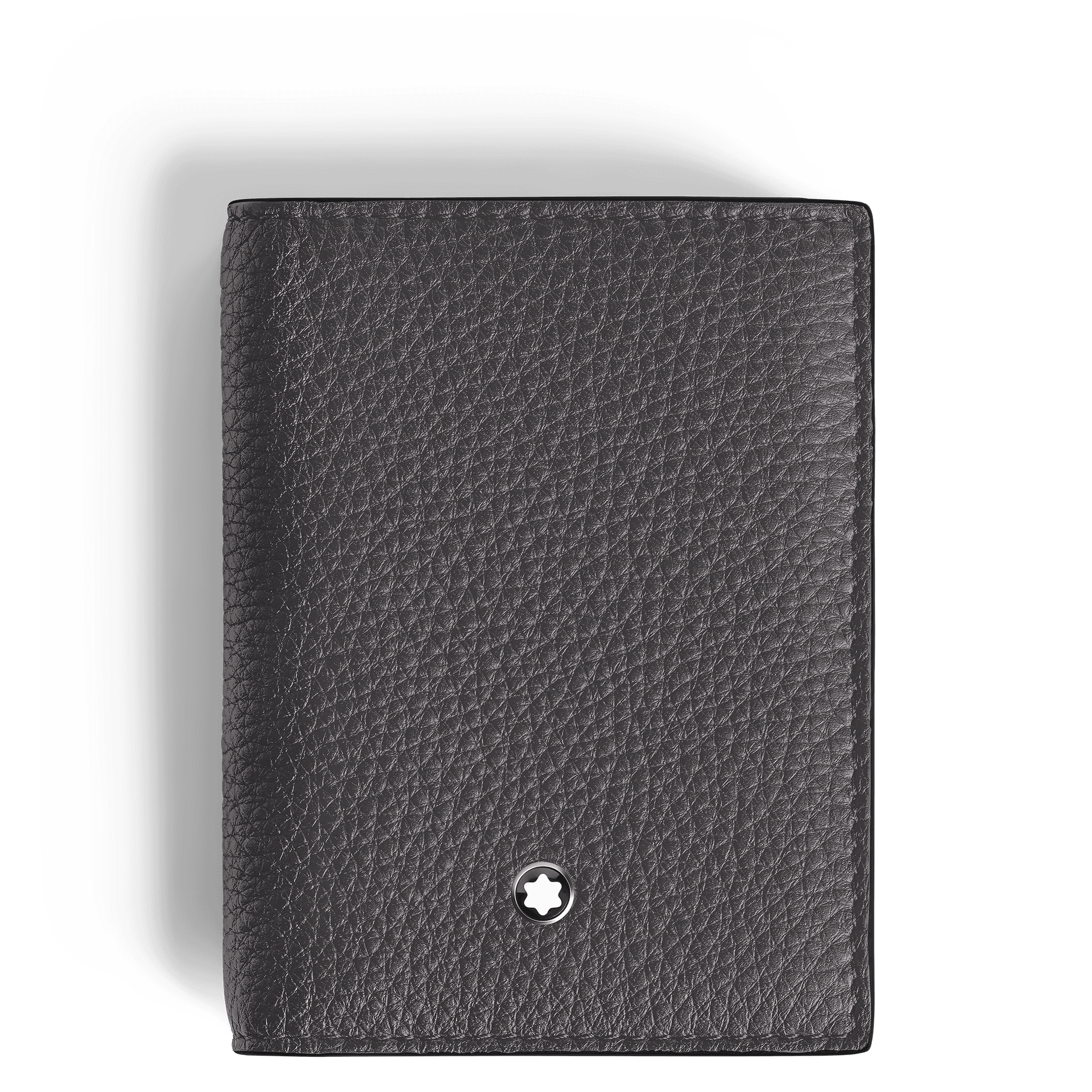 Montblanc Card Holder 4cc in Grain Leather, Forged Iron, 1/6