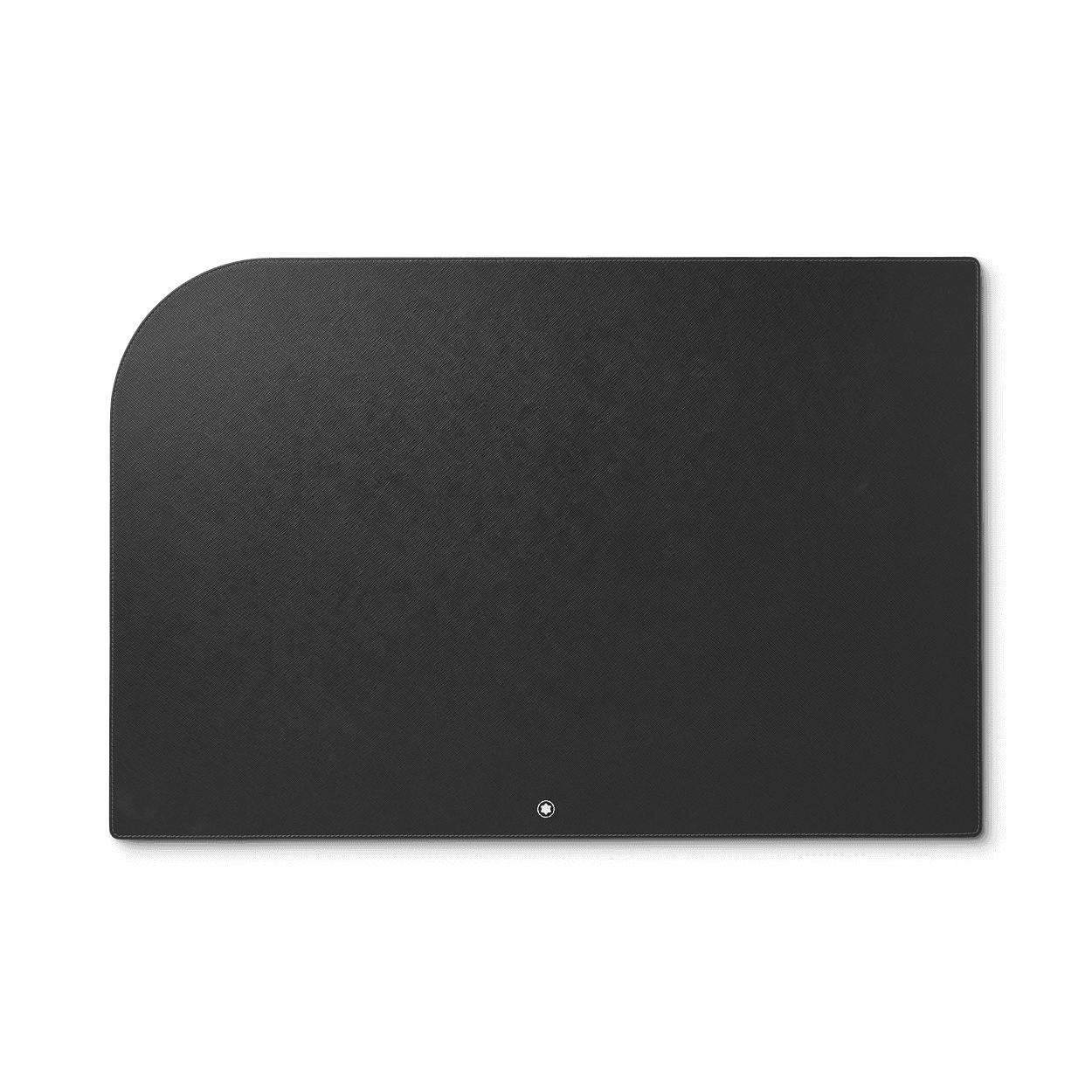 Montblanc Black leather desk pad, 1/2