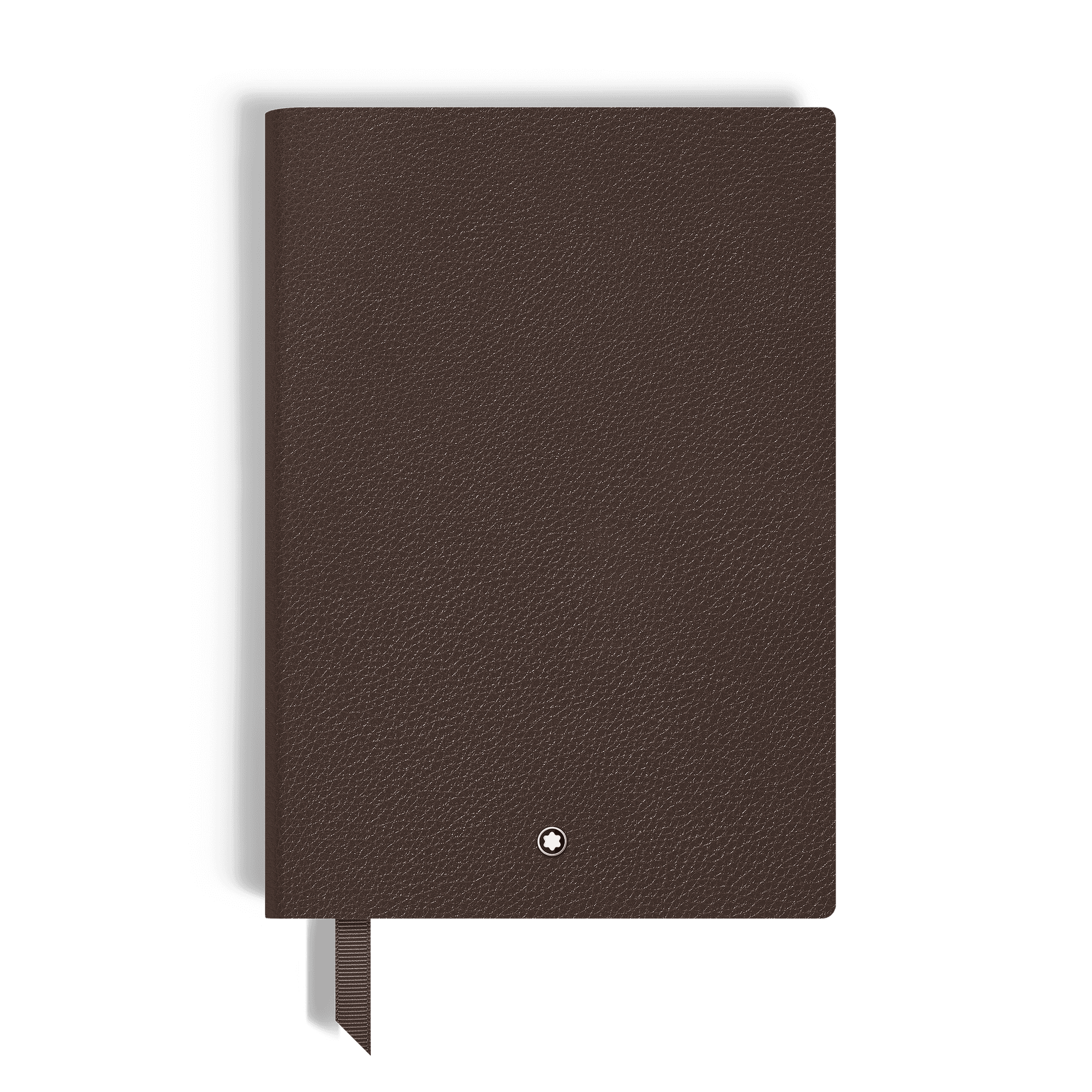 Montblanc Medium Notebook in Grain Leather, Lined Pages Ebony, 1/2