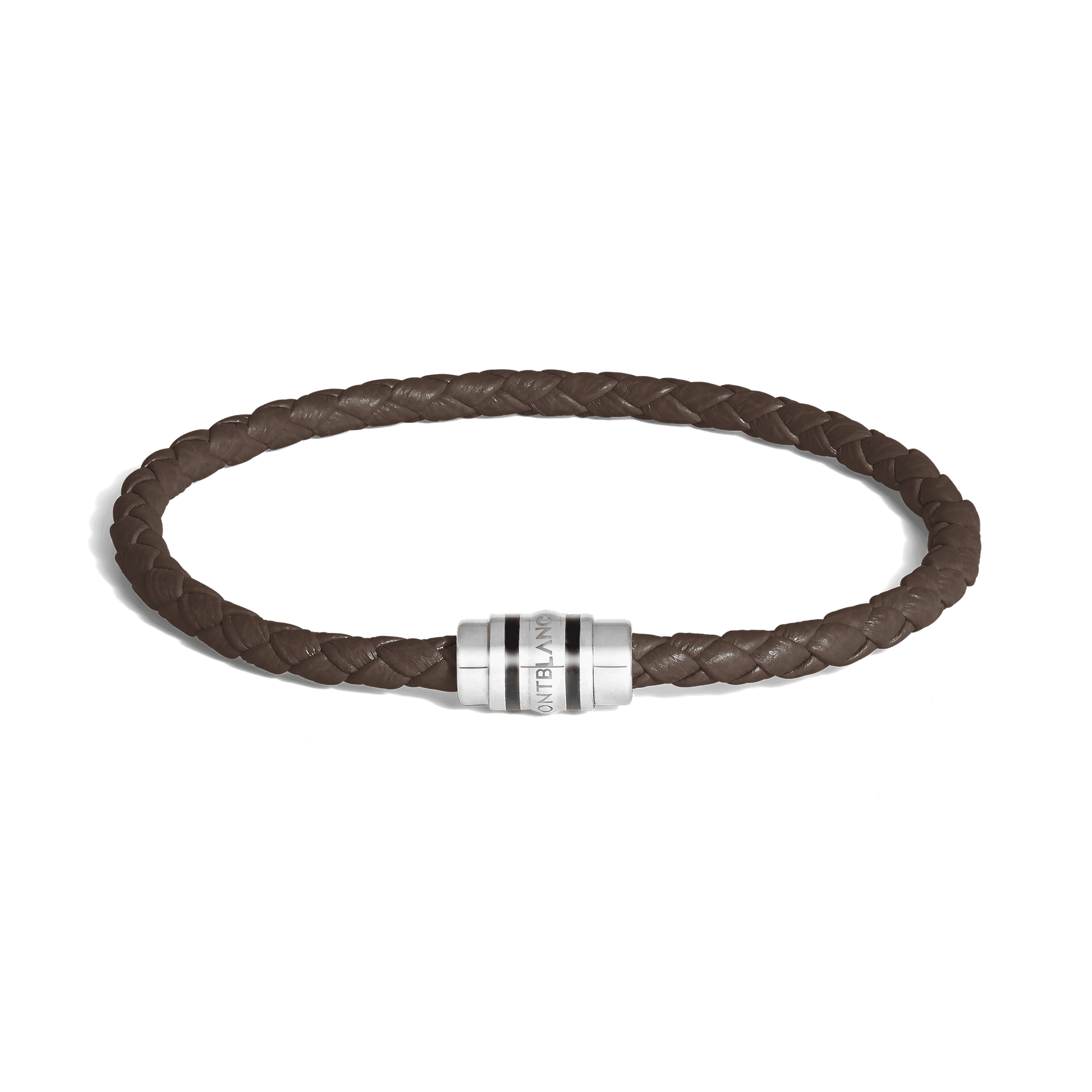 Montblanc 3 Rings Bracelet in Grain Leather, 1/2