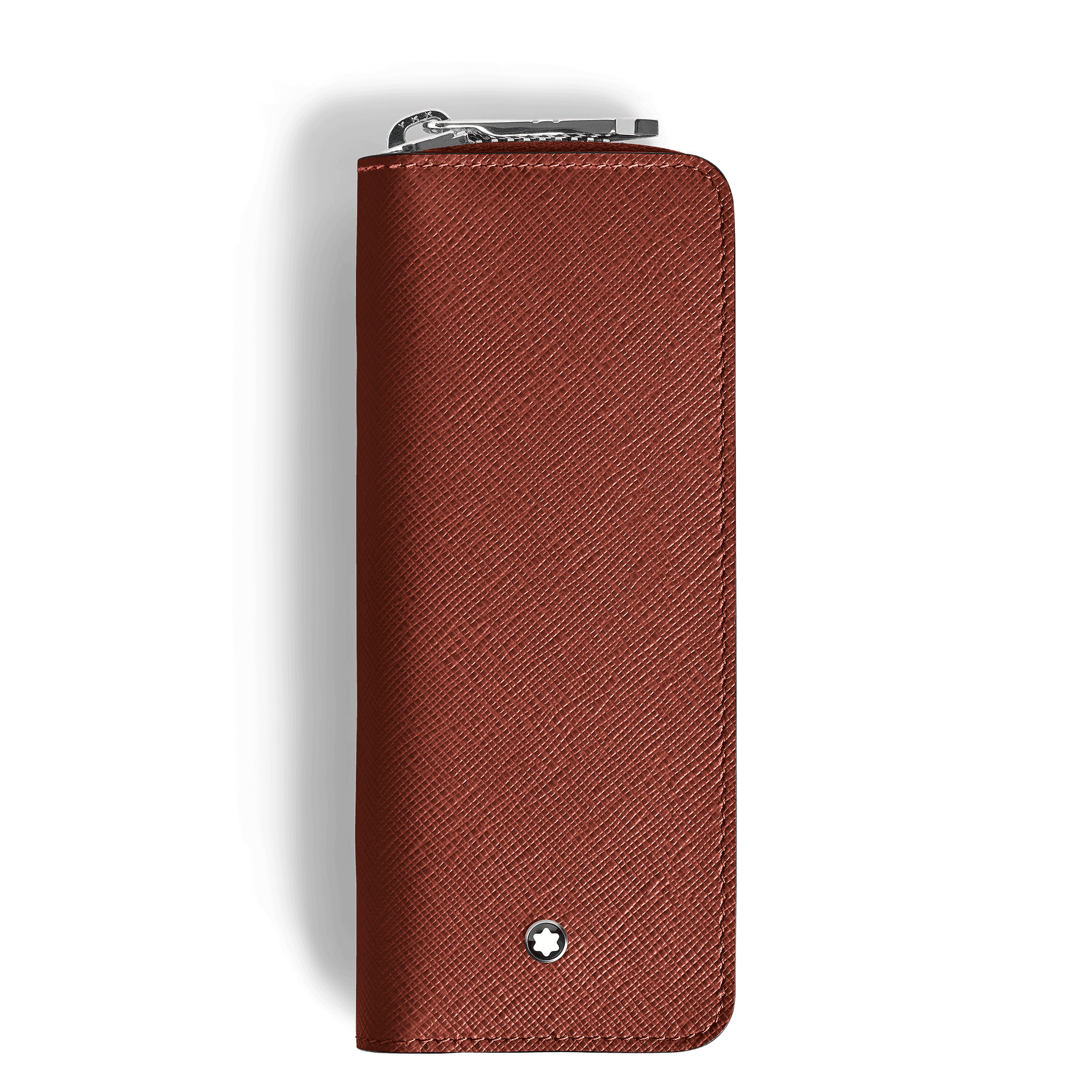Montblanc 2 Pen Pouch with zip in Sartorial Leather, 1/4