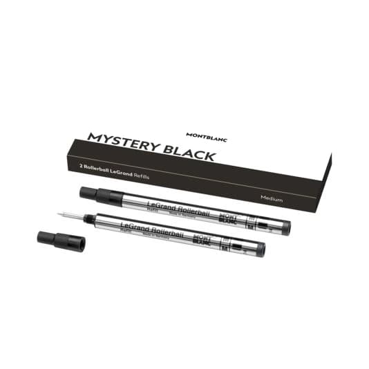 Montblanc 2 Rollerball LeGrand Refills Medium Mystery Black, 1/2