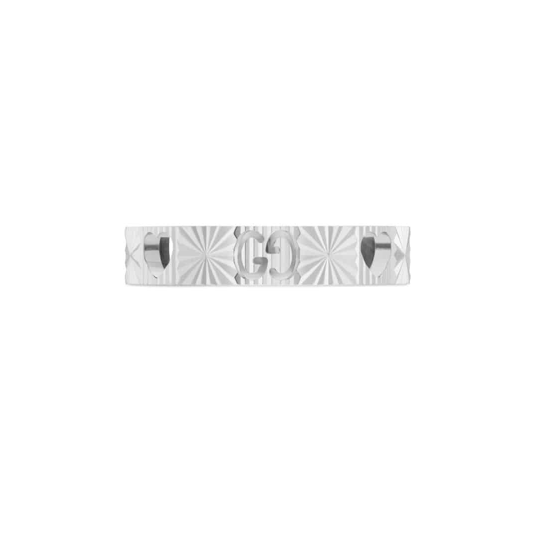 Gucci Fine Icon Round Ring in 18kt White Gold