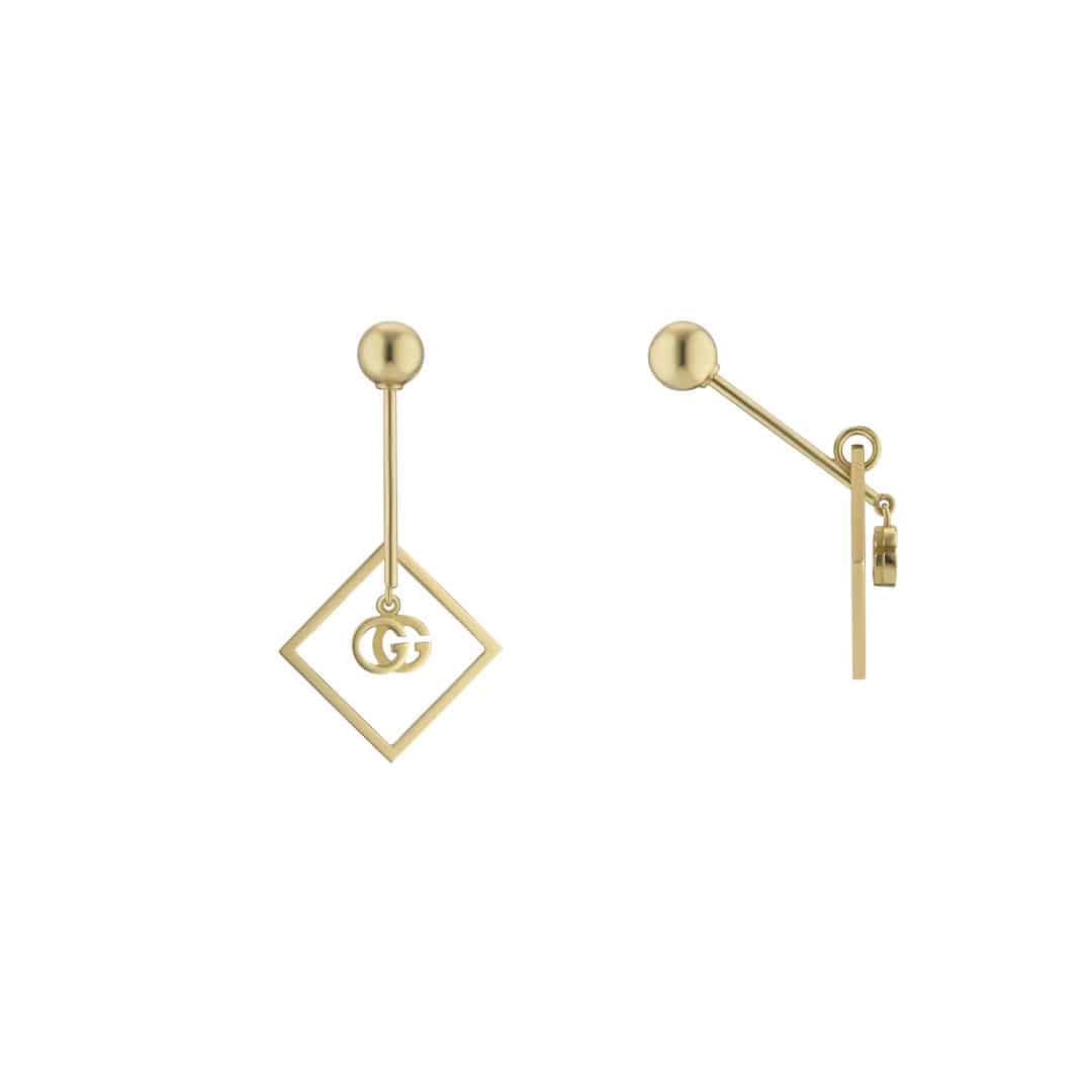 Gucci GG Running Small Single Earring in 18kt Yellow Gold
