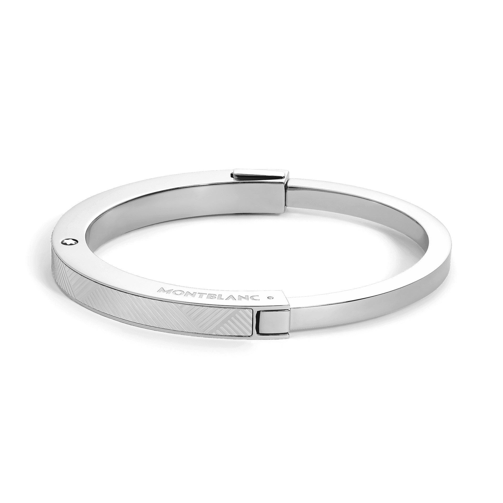 Montblanc Bangle in Steel with Extreme Pattern