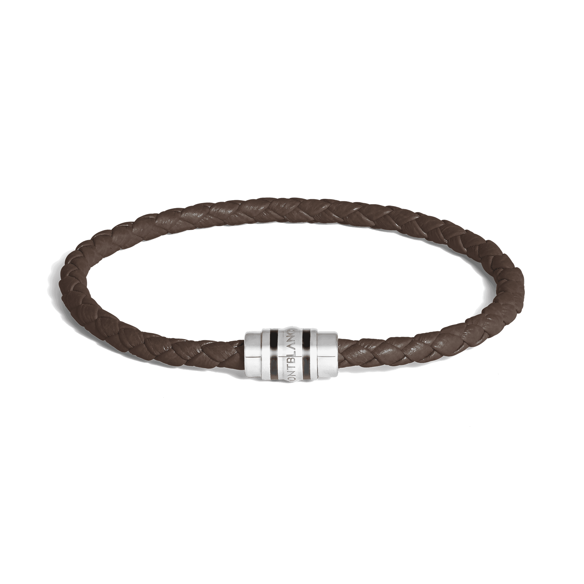 Montblanc 3 Rings Bracelet in Grain Leather