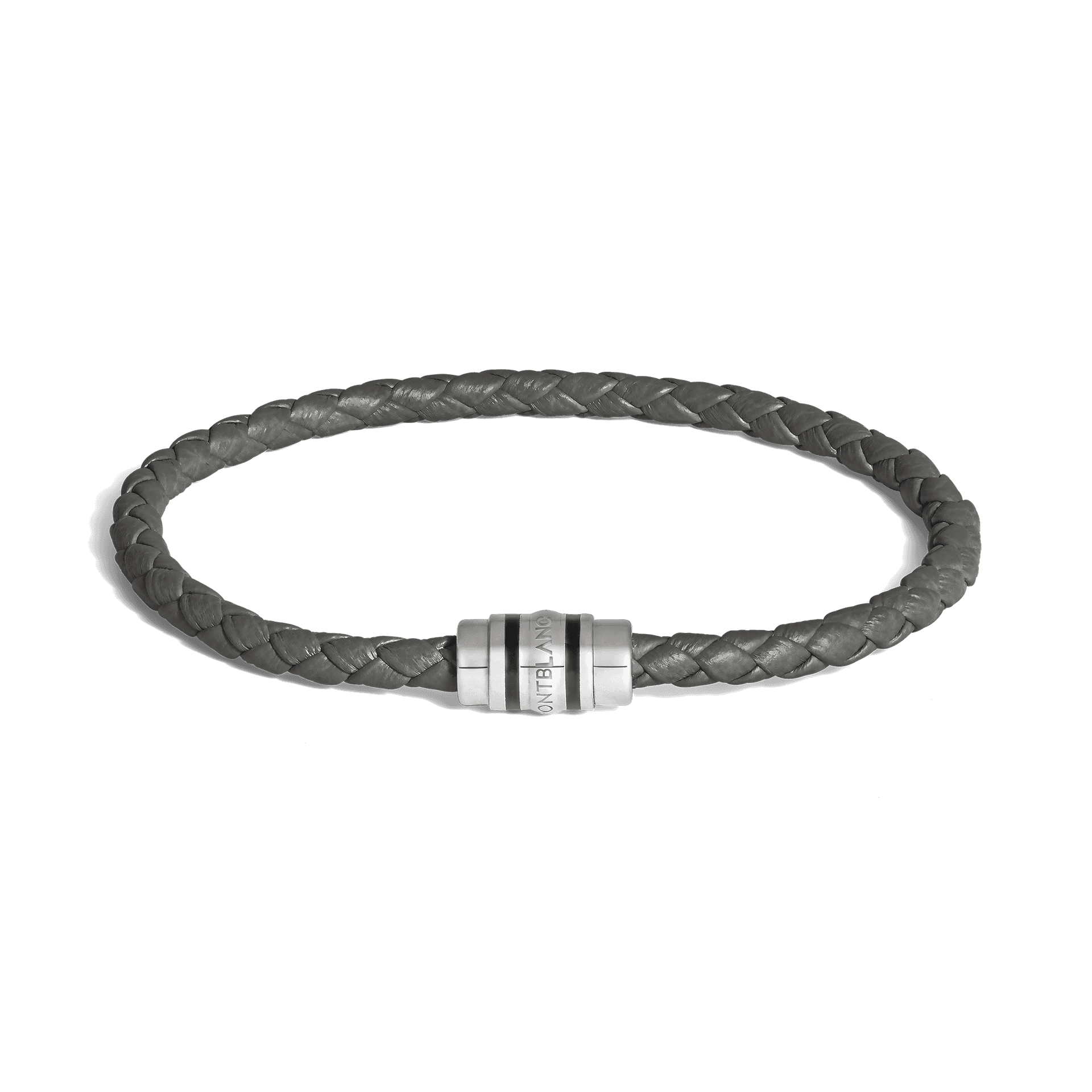 Montblanc 3 Rings Bracelet in Grain Leather