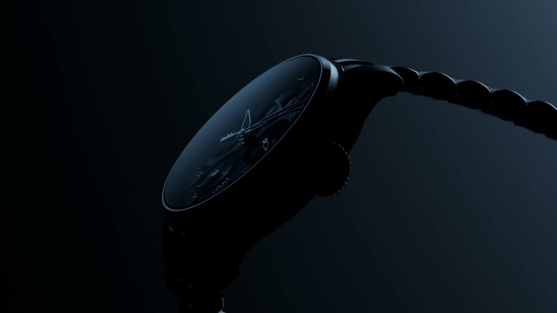 IWC Schaffhausen film still, a watch under low cinematic light